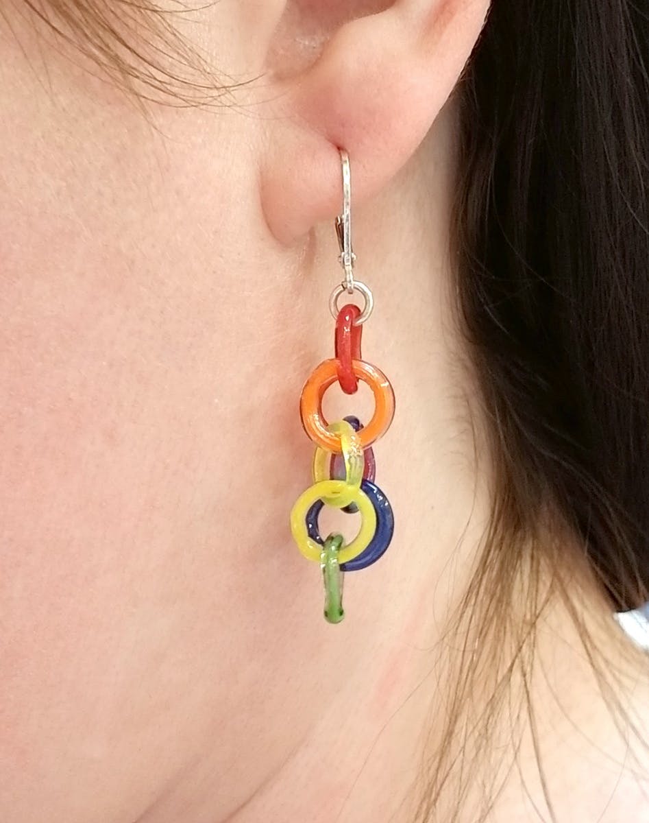 Rainbow 2025 diamond earrings